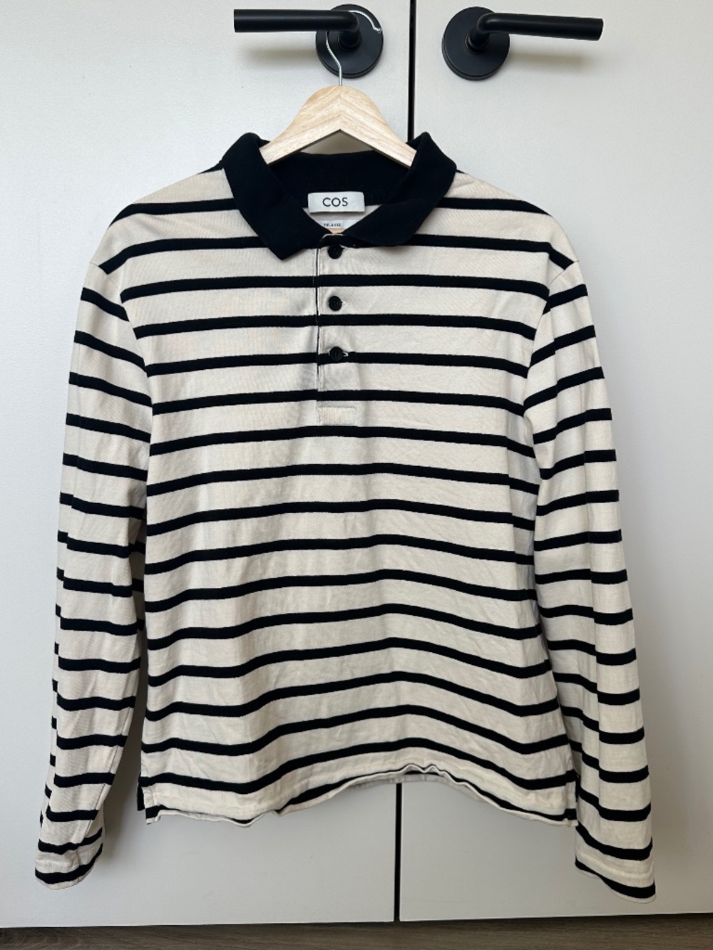 Men’s COS relaxed stripped polo